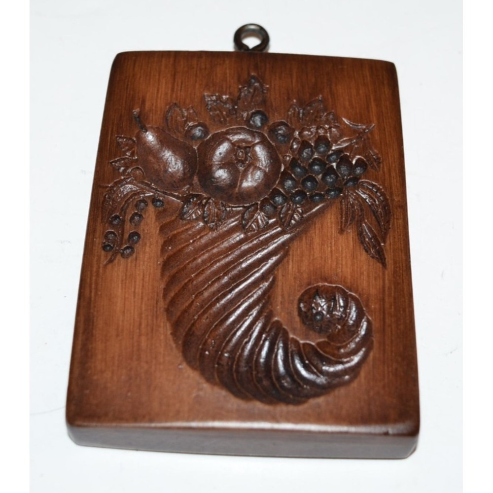 House on the Hill Cookie Mold Cornucopia of Fruit Fall thanksgiving decor 6084